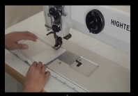 718-15 Máquina de coser 1 aguja triple arrastre de brazo largo con crochet verctical de alta capacid