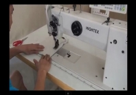 7221-373 Máquina de 1 aguja de punto pespunte de brazo largo para coser materiales medios y pesados 