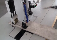 718-30 Máquina de coser unica aguja con un brazo extra largo triple arrastre para costura extra pesa