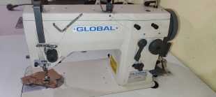 Maquina de coser zig zag plana GLOBAL ZZ 509, con motor servo incorporado. 