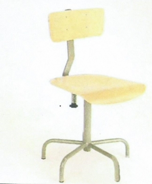 Silla madera 5 patas rosca 