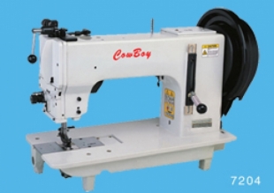 Máquina de coser pesada base plana y triple arrastre con gran lanzadera Barrel 7204 7204CS 7204BF Máquina de coser pesada base plana y triple arrastre con gran lanzadera Barrel 7204 7204CS 7204BF