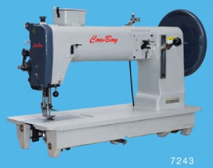 Máquina de triple arrastre, lanzadera barrel para coser materiales pesados con hilos gruesos 7243 Máquina de triple arrastre, lanzadera barrel para coser materiales pesados con hilos gruesos 7243