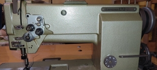 Maquina de coser plana de dos agujas, doble arrastre y canilla grande MITSUBISHI LT2-220 