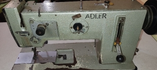 Maquina de coser plana de triple arrastre y canilla grande, ADLER 267 
