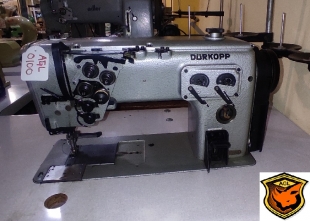 Maquina de coser plana de triple arrastre y dos agujas DURKOPP ADLER 292 