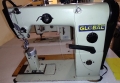 Maquina de coser de columna, de doble arrastre, marca GLOBAL 