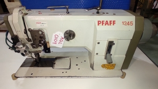Maquina de coser plana, de triple arrastre PFAFF 1245. Con posicionador de aguja. Maquina de coser plana, de triple arrastre PFAFF 1245. Con posicionador de aguja.