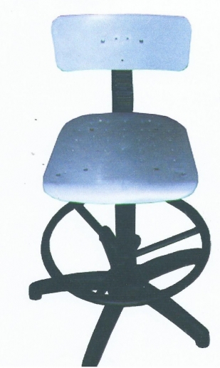 silla plástico de gas, con aro. 